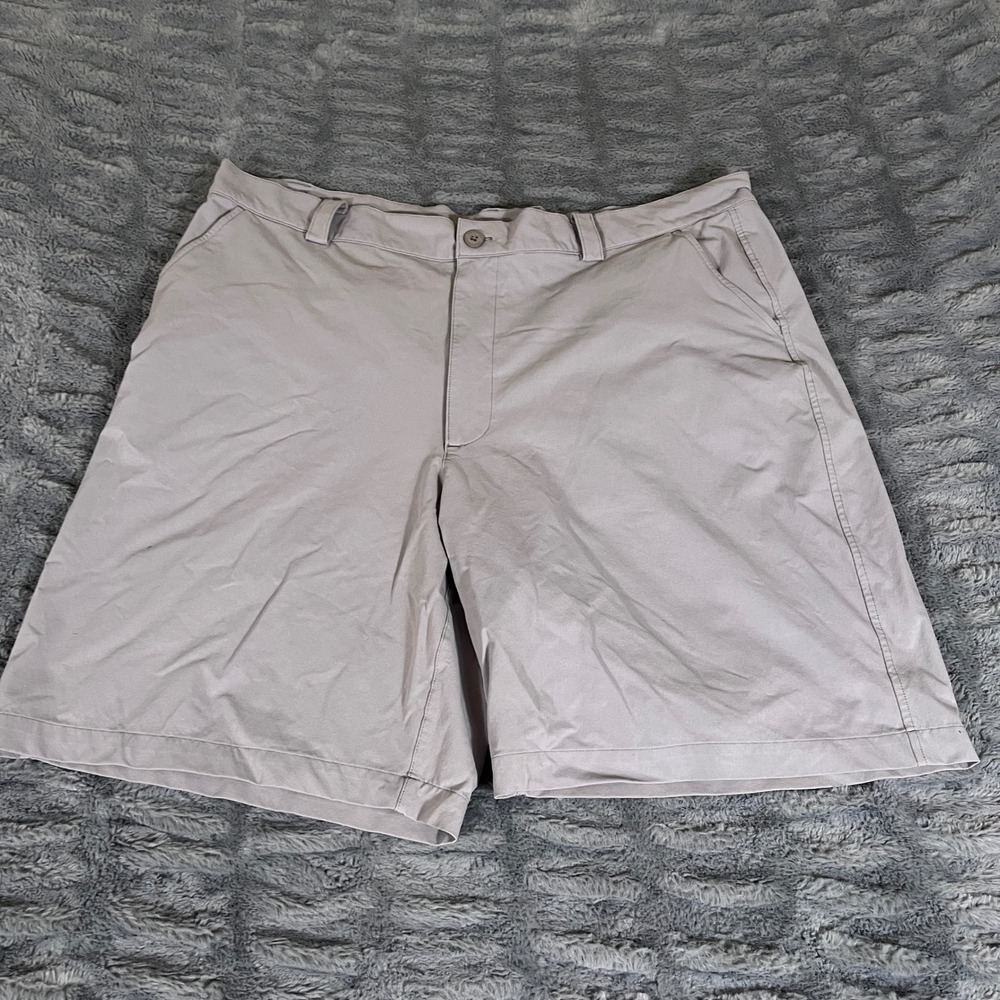 Under Armour Mens Gray Performance Golf Shorts Size 40 Stretch Nylon AP547